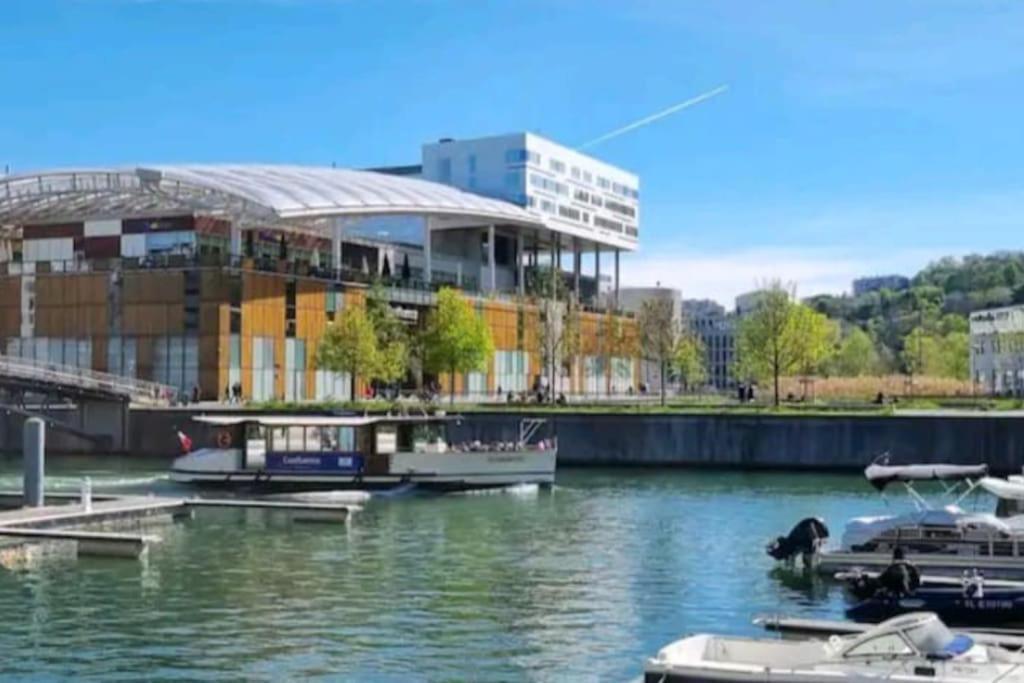 Appartement Dans Peniche Atypique Et Idyllique A Confluence Lyon Exterior foto